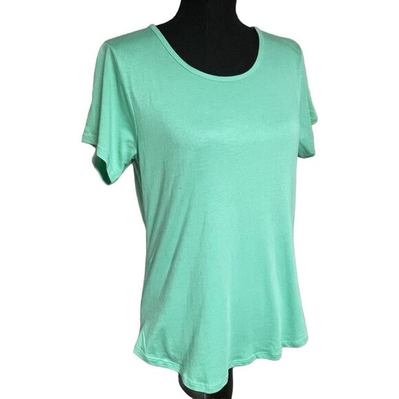 Threads 4 Thought Spring Green Open Back Active Tee - Picture 2 of 6